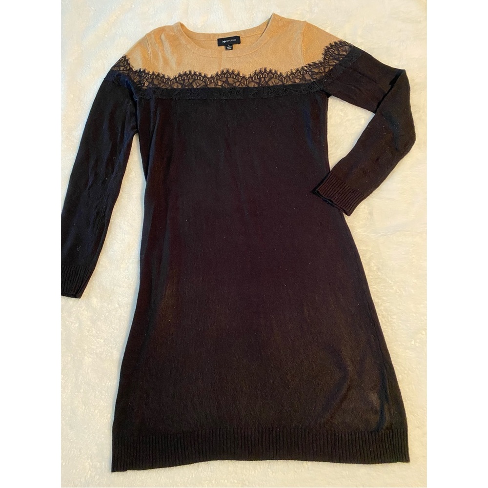 Black and brown dress